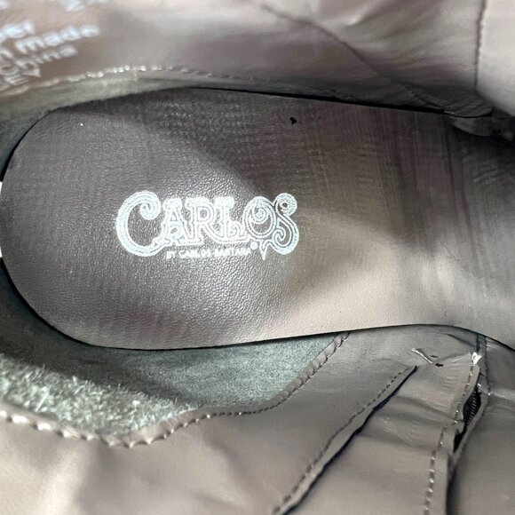 Carlos By Carlos Santana Hacey Doe Brown Heeled Ankle Boots Size 7M NWT - Picture 9 of 11